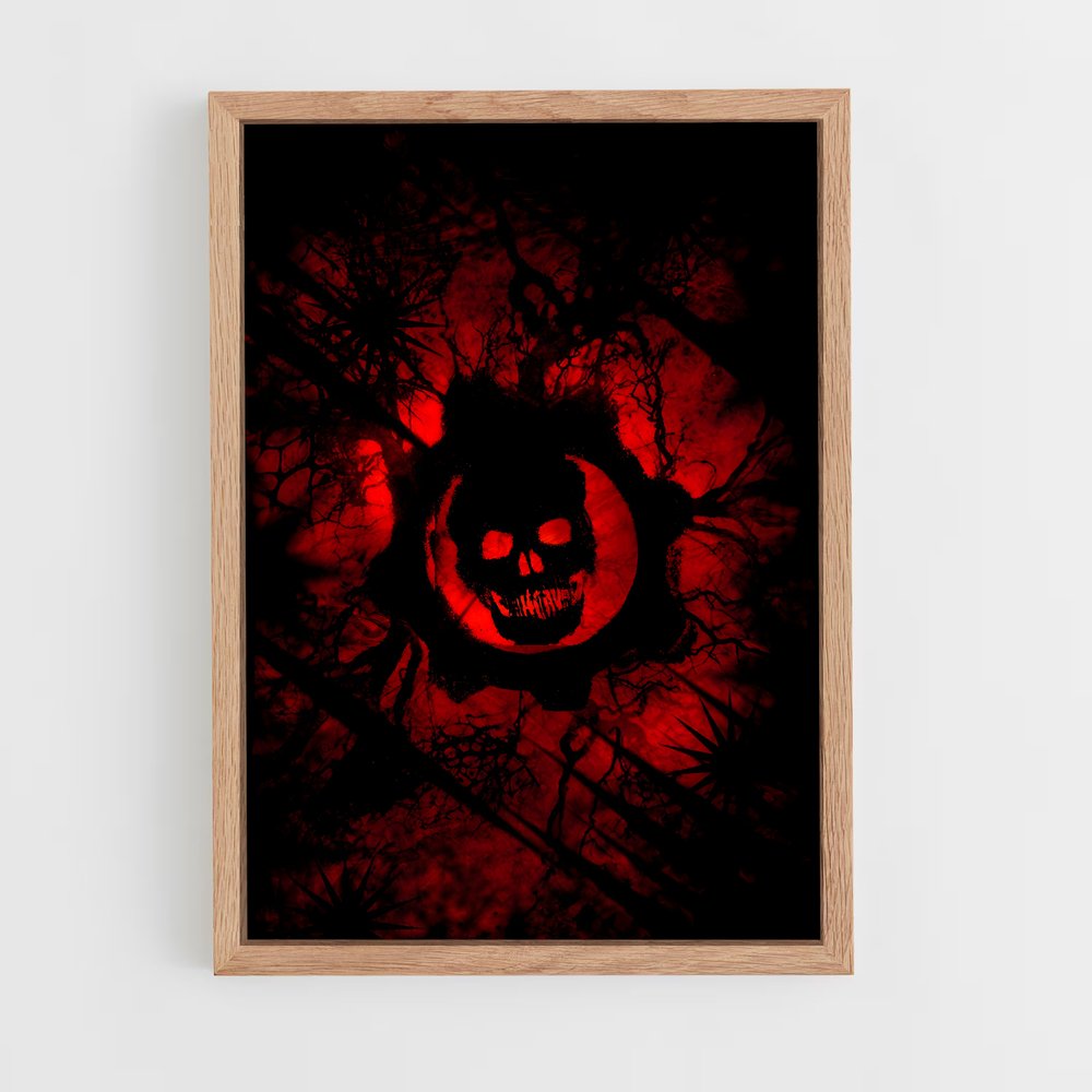 Poster Crâne de Sang – affiche Gears of war (vue 4)